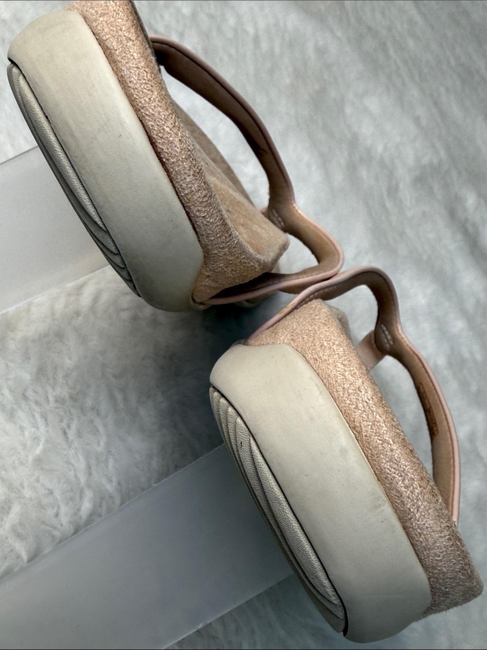 Vionic Dillon Toe‎ Post Sandals US 8.5 EU 40 Patent Leather Blush Pink Flip Flop - Picture 9 of 14